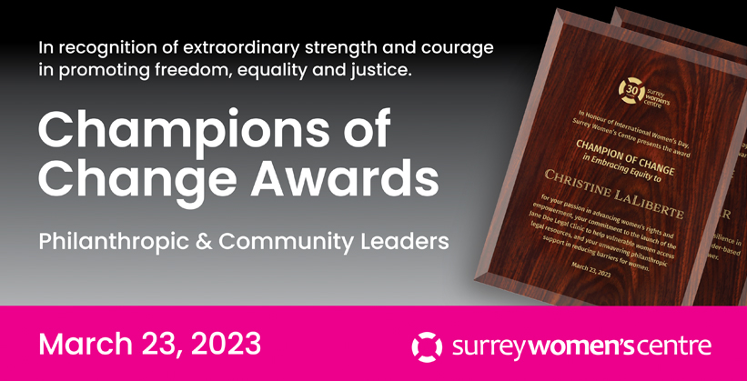 Champions of Change award plaques
