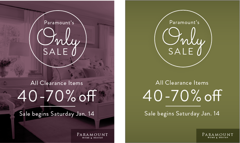 Paramount home furnishing store promotion 2